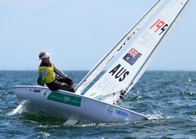 Laser fleet - 2015 ISAF Sailing World Cup Melbourne © Jeff Crow